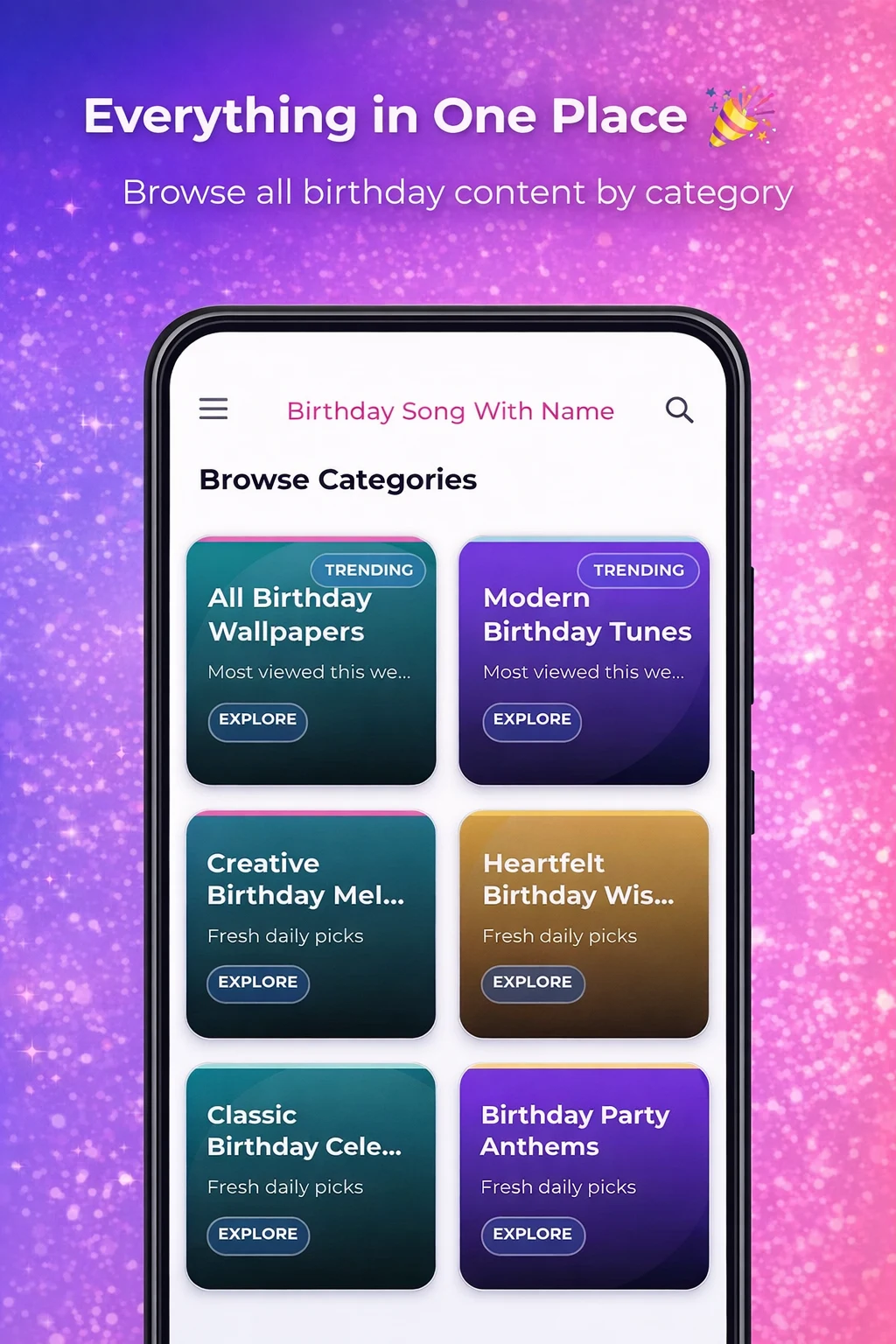Birthday Song with Name App screenshot